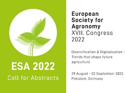 Poster: 17th congress of the European Society for Agronomy 2022